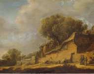 Goyen Jan van Landscape with a Peasant Cottage  - Hermitage